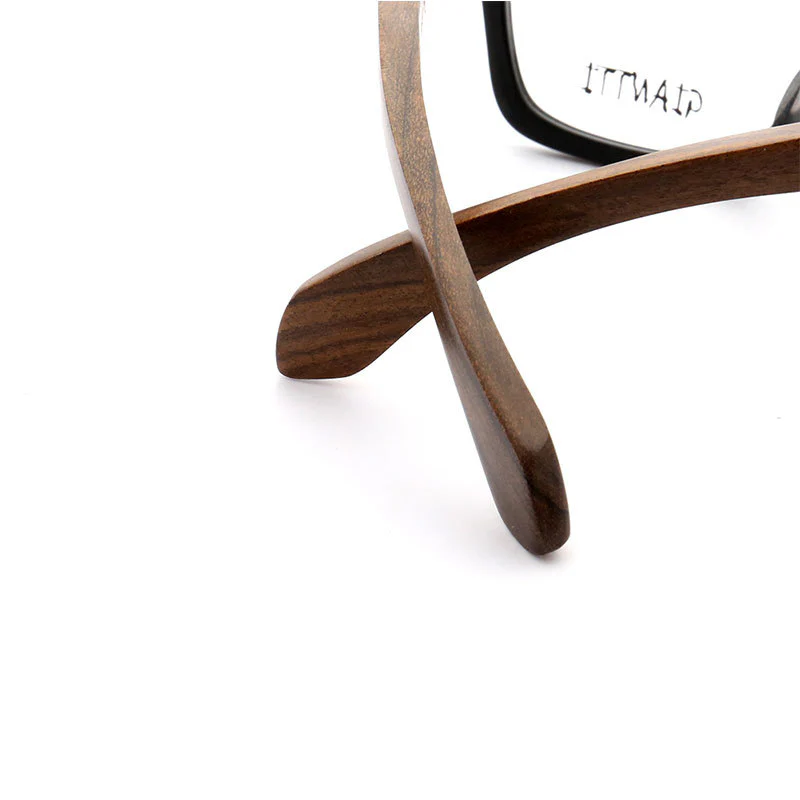 Brooks | 80s Oversized Mens Square Wood Optical Eyeglasses - Image 16