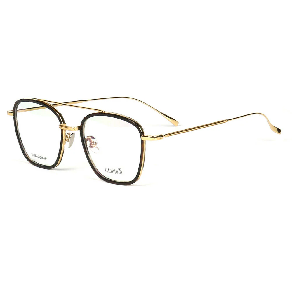 Irwin | 80s Style Pure Titanium Eyeglass Frames | Retro Glasses w/ Flat Top Design - Image 10