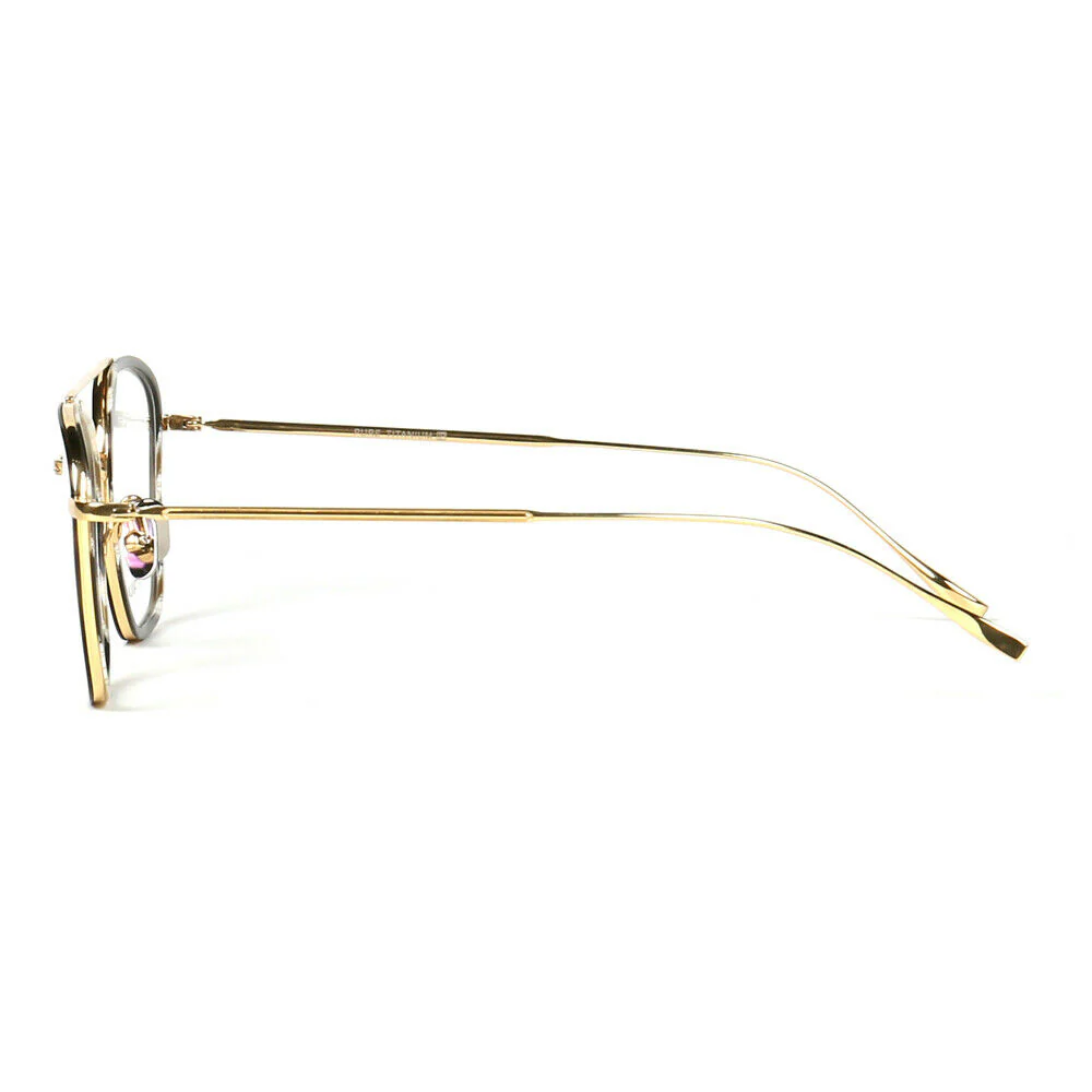 Irwin | 80s Style Pure Titanium Eyeglass Frames | Retro Glasses w/ Flat Top Design - Image 13