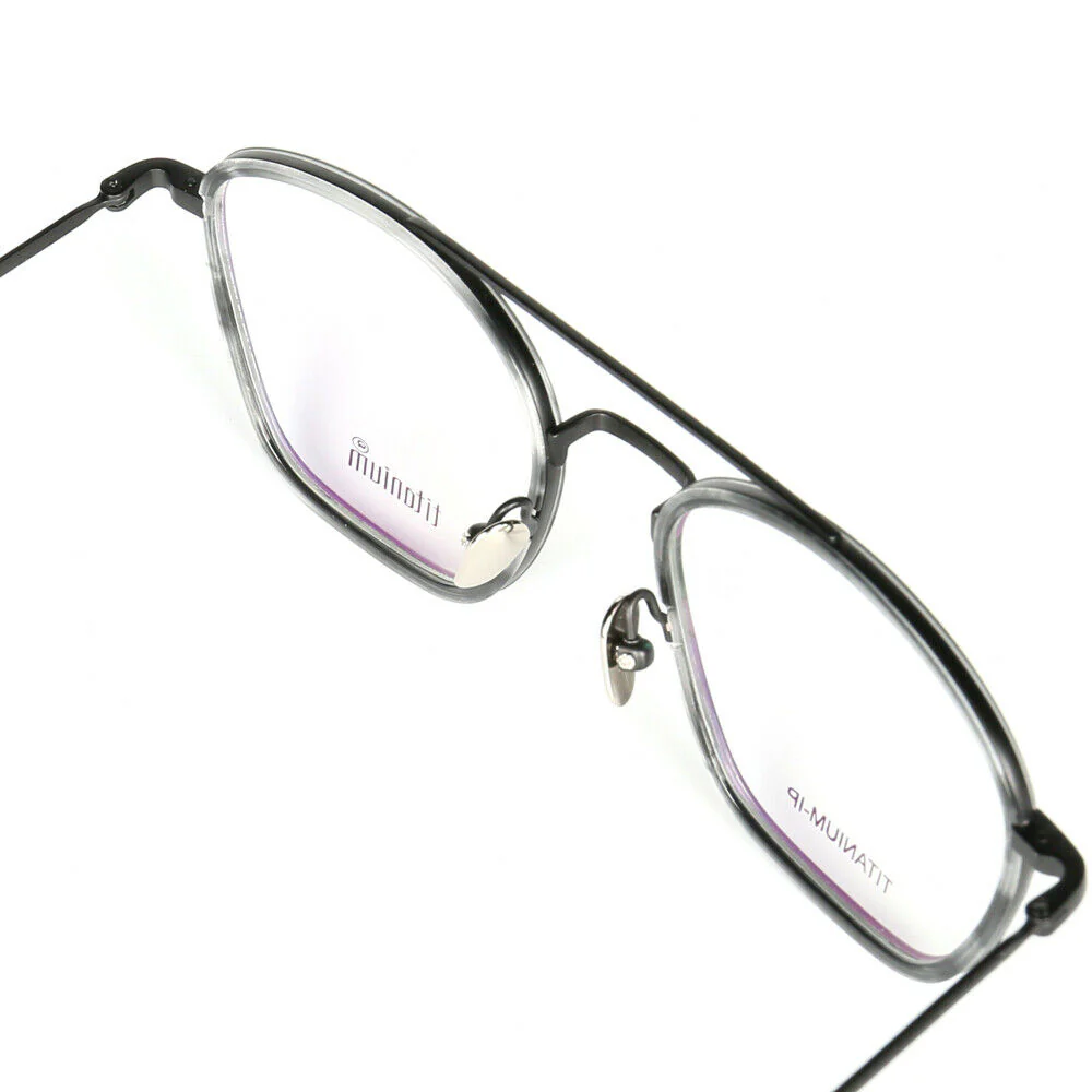 Irwin | 80s Style Pure Titanium Eyeglass Frames | Retro Glasses w/ Flat Top Design - Image 14