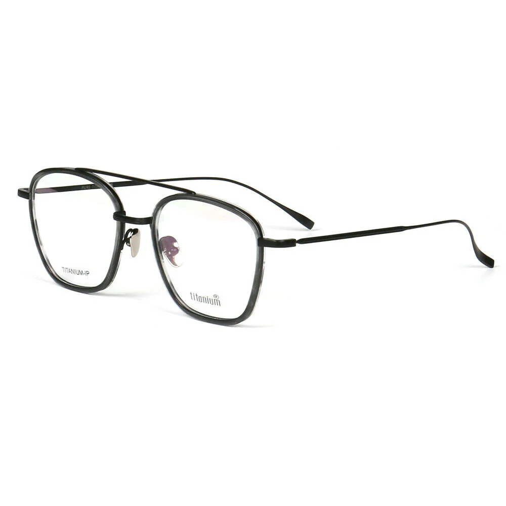 Irwin | 80s Style Pure Titanium Eyeglass Frames | Retro Glasses w/ Flat Top Design - Image 6