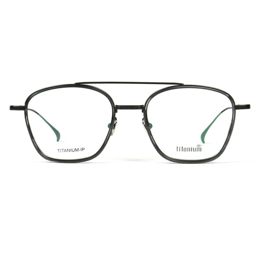 Irwin | 80s Style Pure Titanium Eyeglass Frames | Retro Glasses w/ Flat Top Design - Image 8