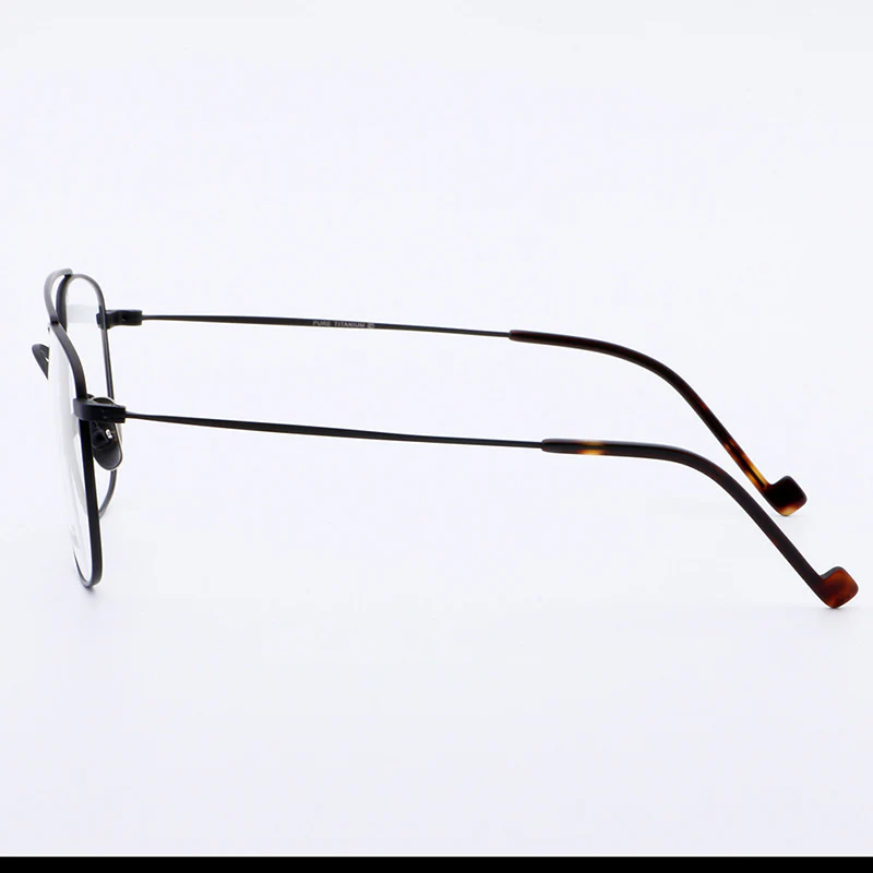 Sergio | Old School Titanium Eyeglasses | 80s Flat Top Frame For Men & Women - Image 10