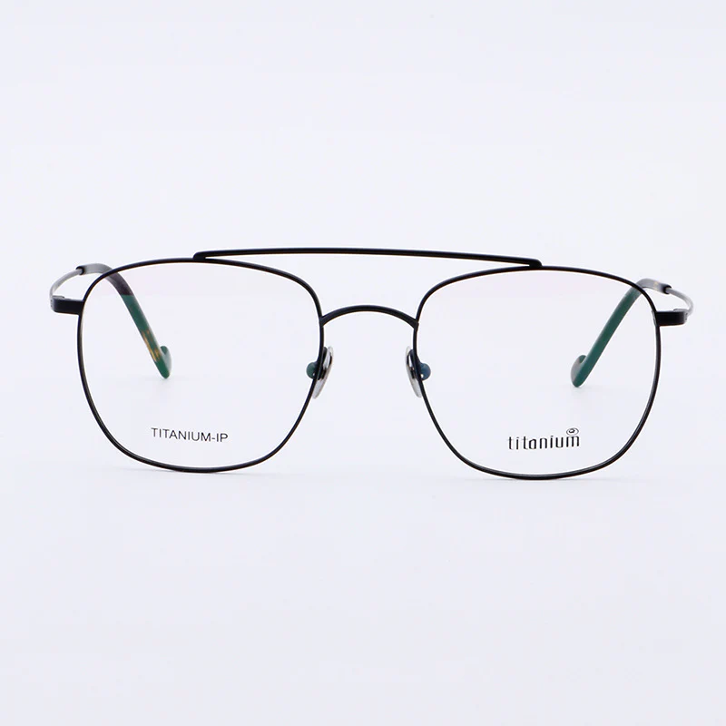 Sergio | Old School Titanium Eyeglasses | 80s Flat Top Frame For Men & Women - Image 8