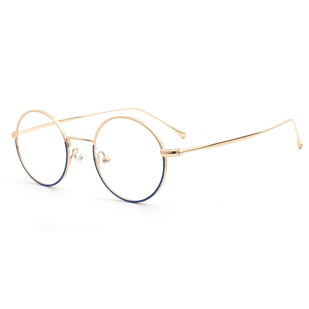 Atlas｜Classic Round Metal Eyeglasses Frames - Image 11
