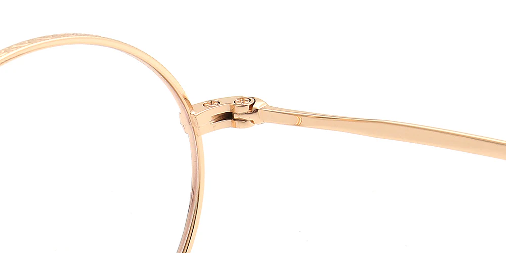 Atlas｜Classic Round Metal Eyeglasses Frames - Image 17