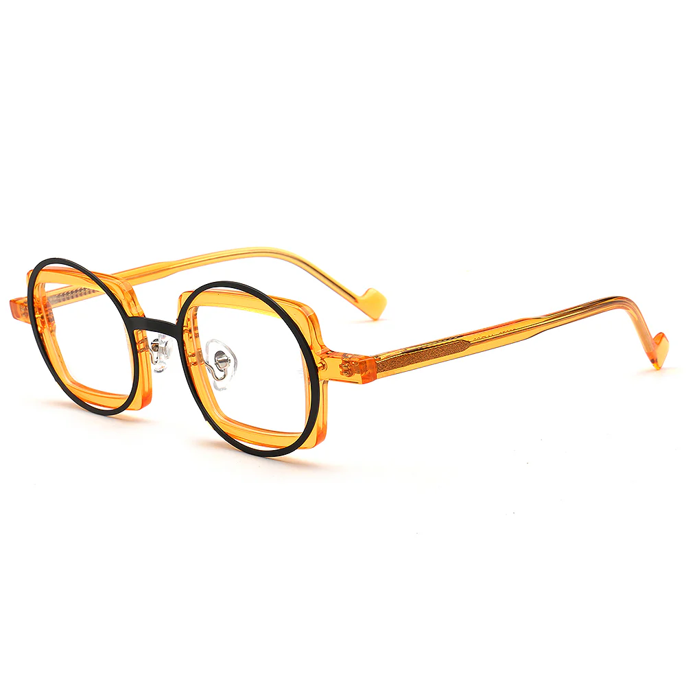 Billie | Funky Geometric Mismatch Glasses Frames - Image 3