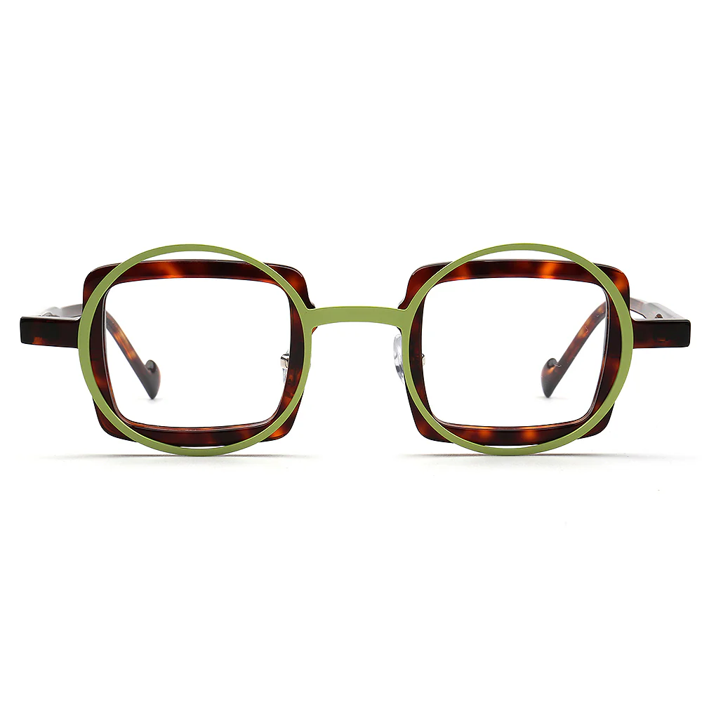 Billie | Funky Geometric Mismatch Glasses Frames - Image 6