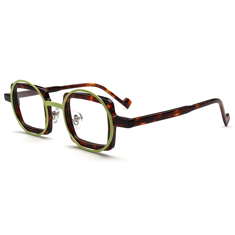 Billie | Funky Geometric Mismatch Glasses Frames - Image 7