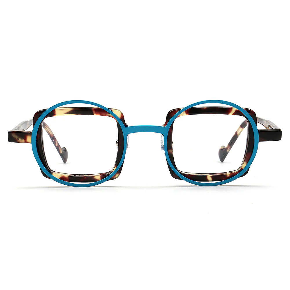 Billie | Funky Geometric Mismatch Glasses Frames - Image 8