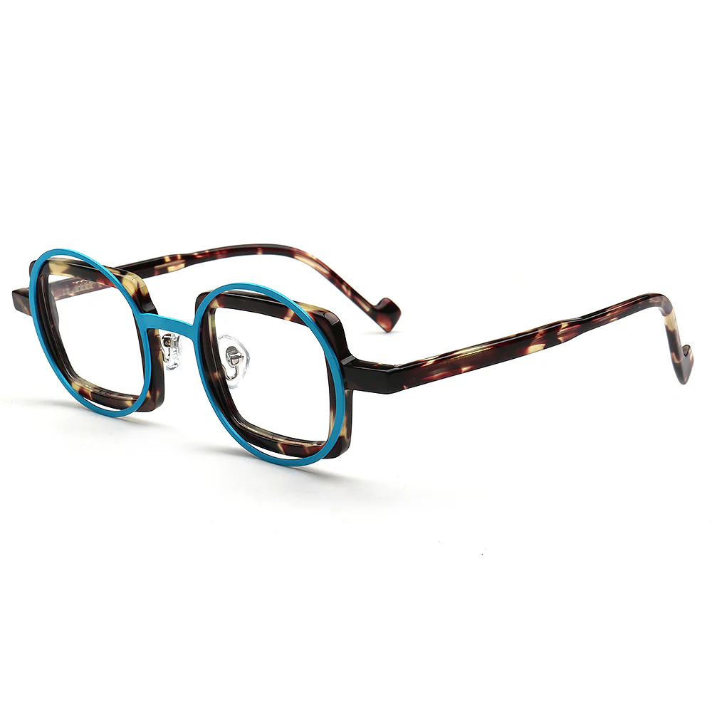 Billie | Funky Geometric Mismatch Glasses Frames - Image 9
