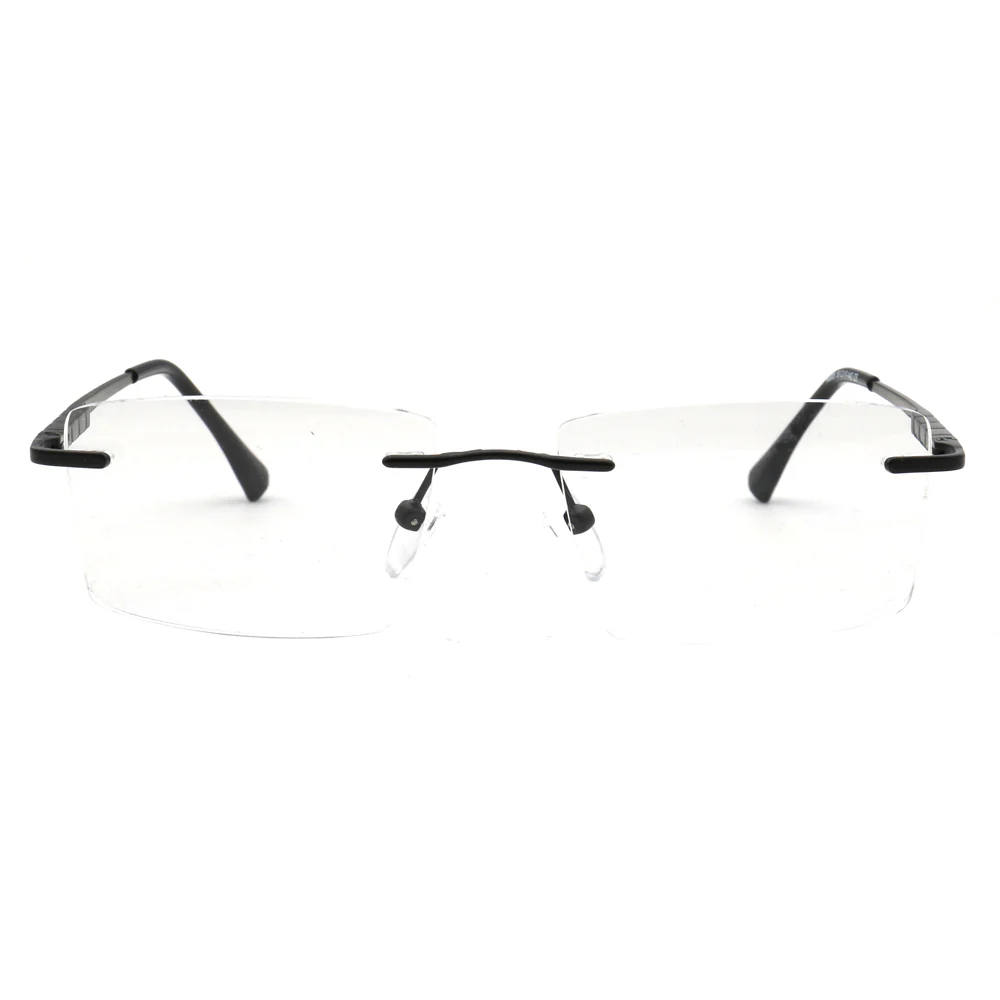 Duncan | Square Business Rimless Eyeglasses - Image 11