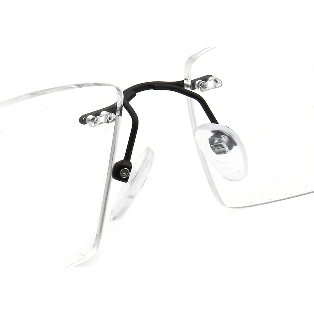Duncan | Square Business Rimless Eyeglasses - Image 13