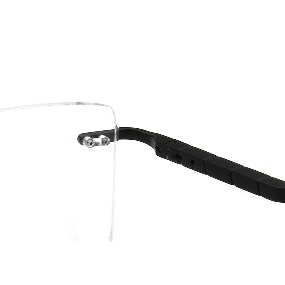 Duncan | Square Business Rimless Eyeglasses - Image 15