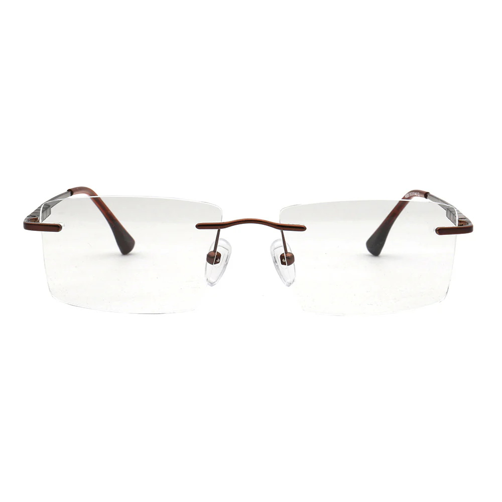 Duncan | Square Business Rimless Eyeglasses - Image 5