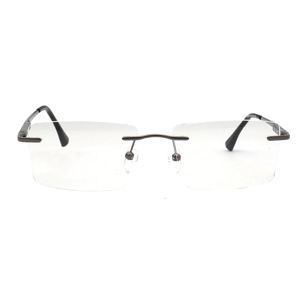 Duncan | Square Business Rimless Eyeglasses - Image 7