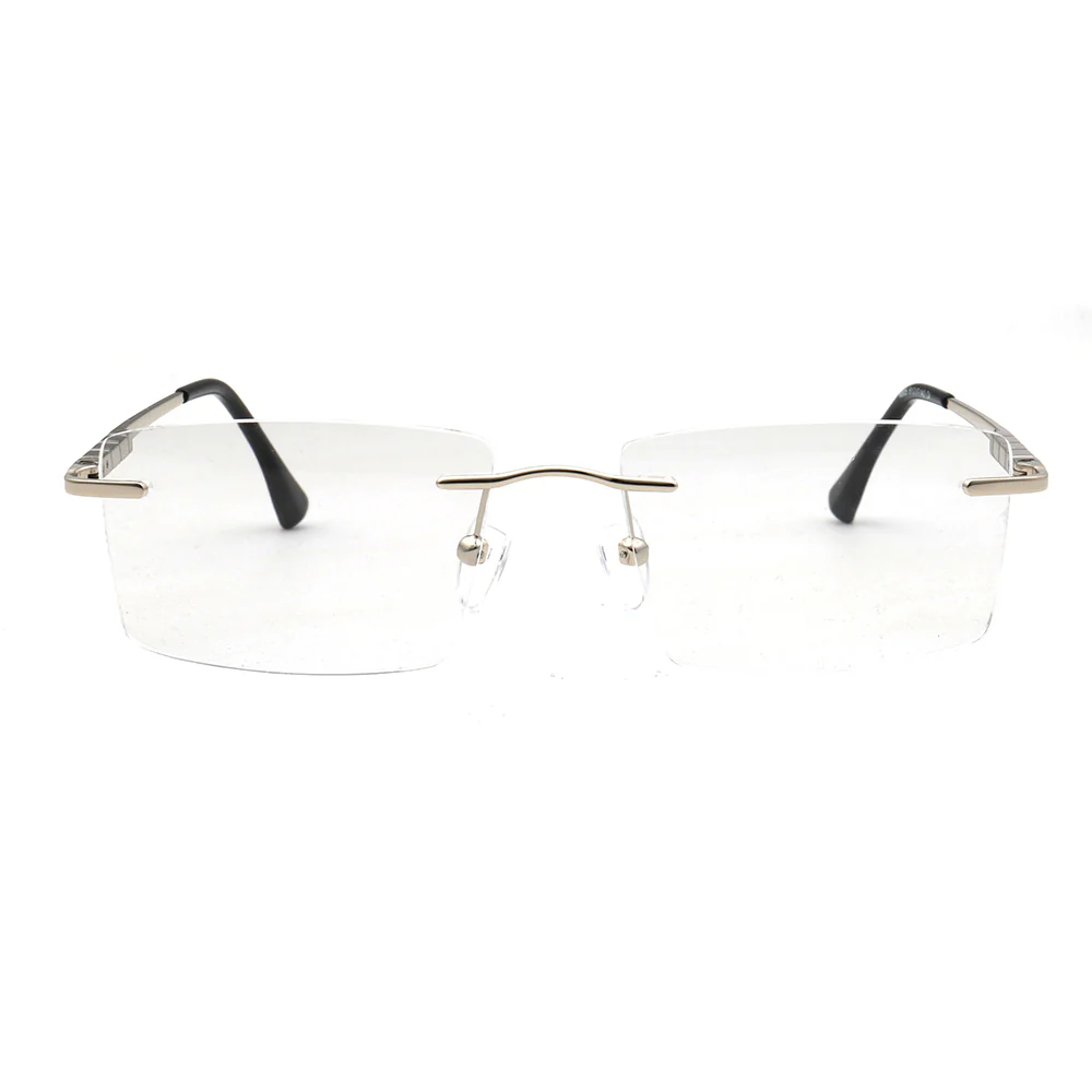 Duncan | Square Business Rimless Eyeglasses - Image 9