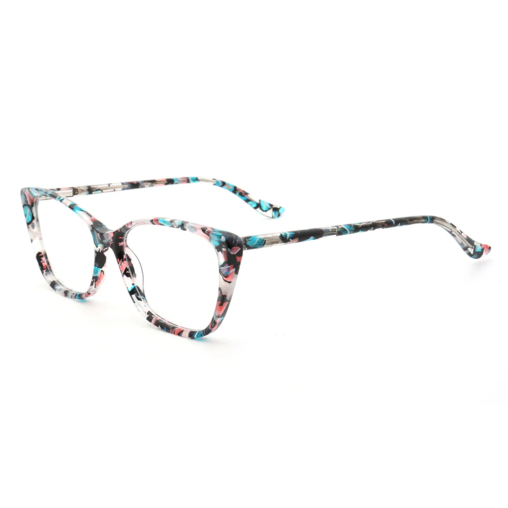 Charlotte | Patterned Acetate Cat Eye Glasses For Women | Colorful Tortoise Shell Eyewear Frames - Image 3