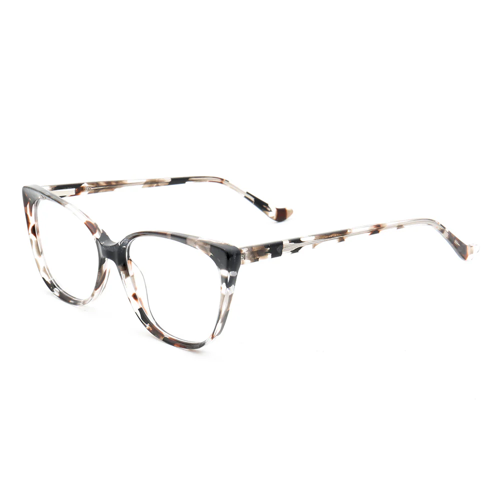 Amelia | Patterned Cat Eye Glasses For Women | Colorful Acetate Eyeglasses w/ Tortoise Shell Design - Image 10