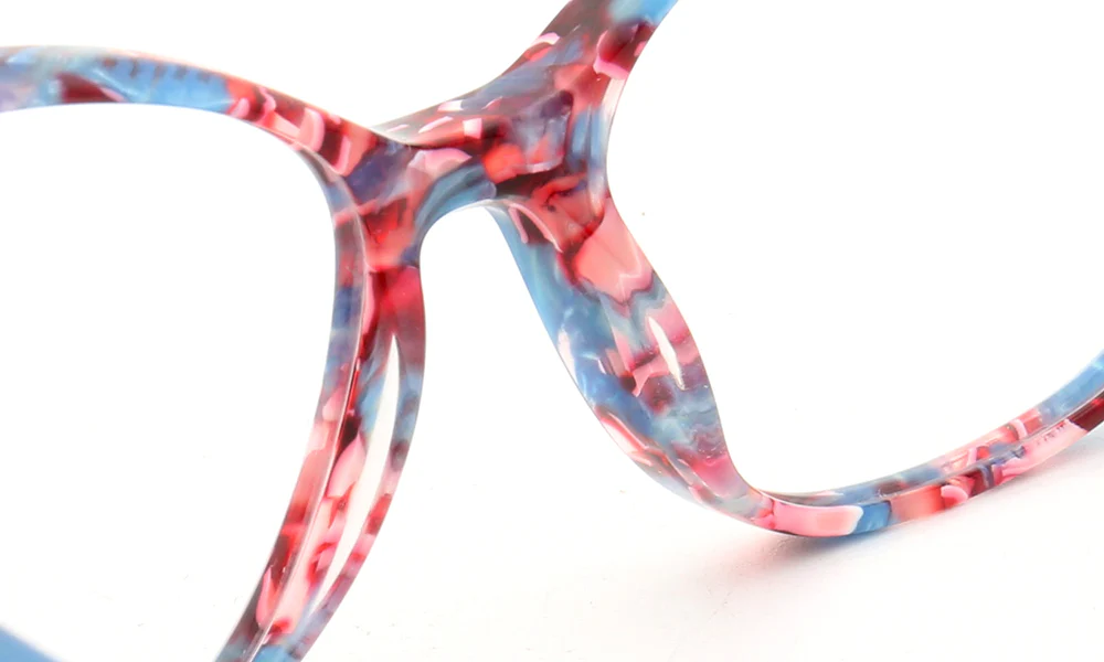 Amelia | Patterned Cat Eye Glasses For Women | Colorful Acetate Eyeglasses w/ Tortoise Shell Design - Image 13