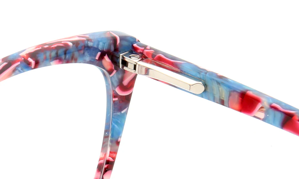 Amelia | Patterned Cat Eye Glasses For Women | Colorful Acetate Eyeglasses w/ Tortoise Shell Design - Image 14