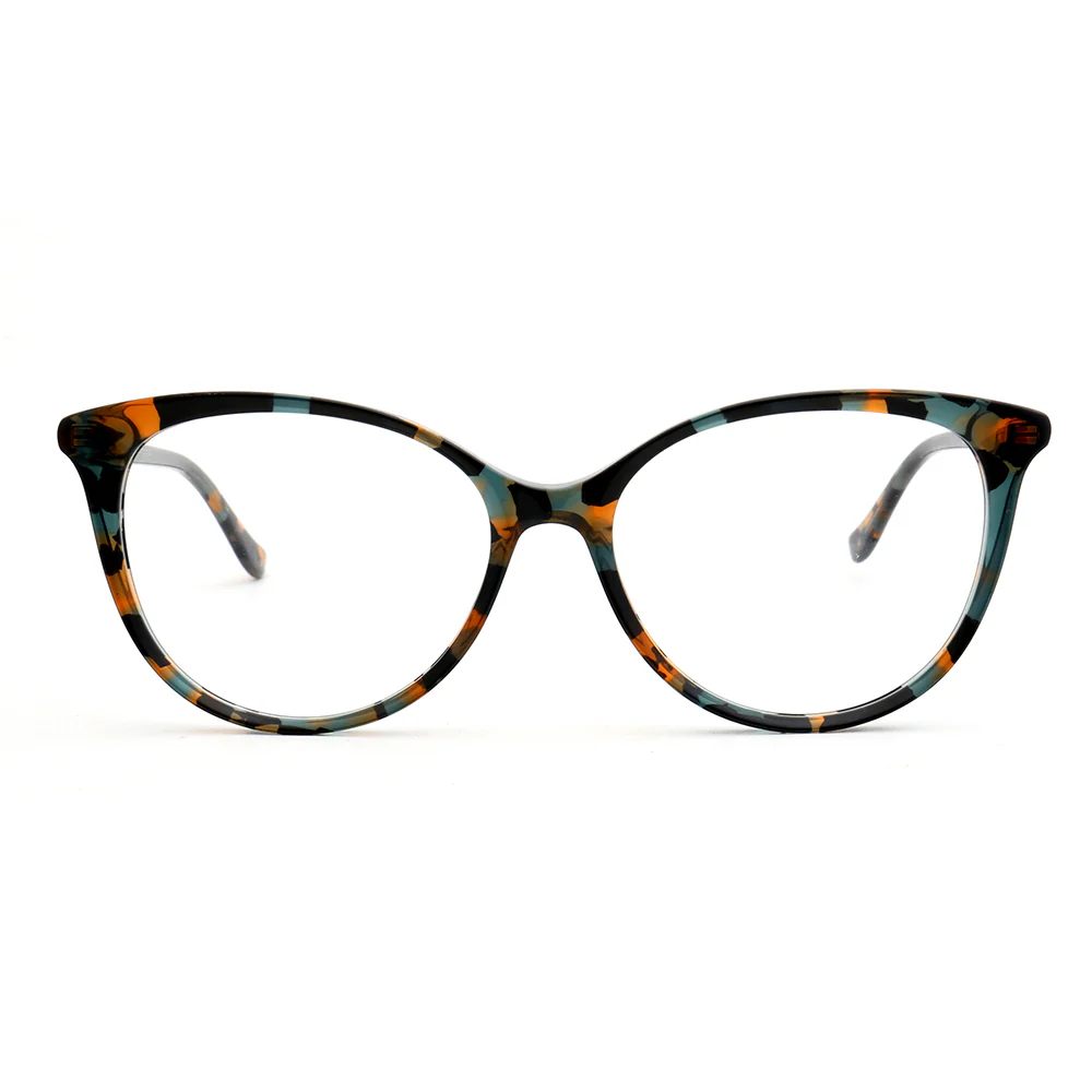 Hazel | Colorful Cat Eye Glasses For Women | Acetate Frame w/ Tortoise Shell Finish - Image 5