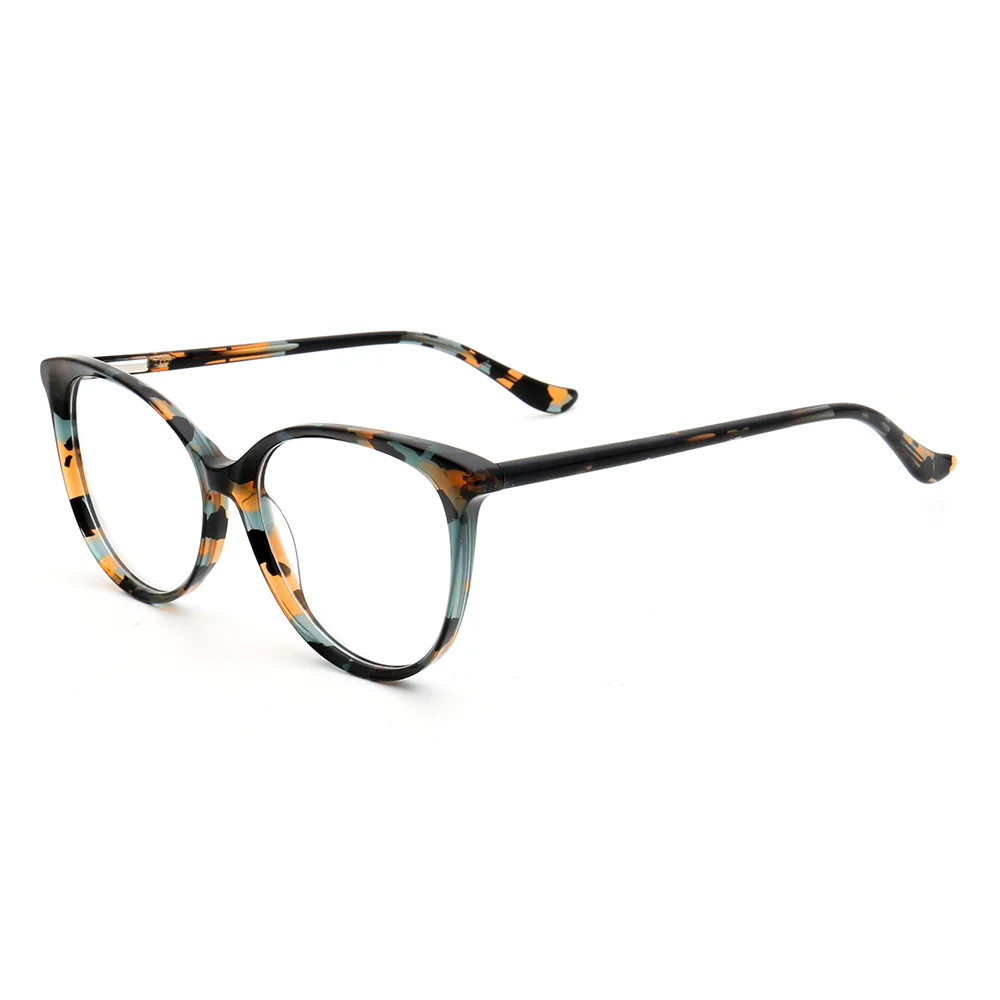 Hazel | Colorful Cat Eye Glasses For Women | Acetate Frame w/ Tortoise Shell Finish - Image 6