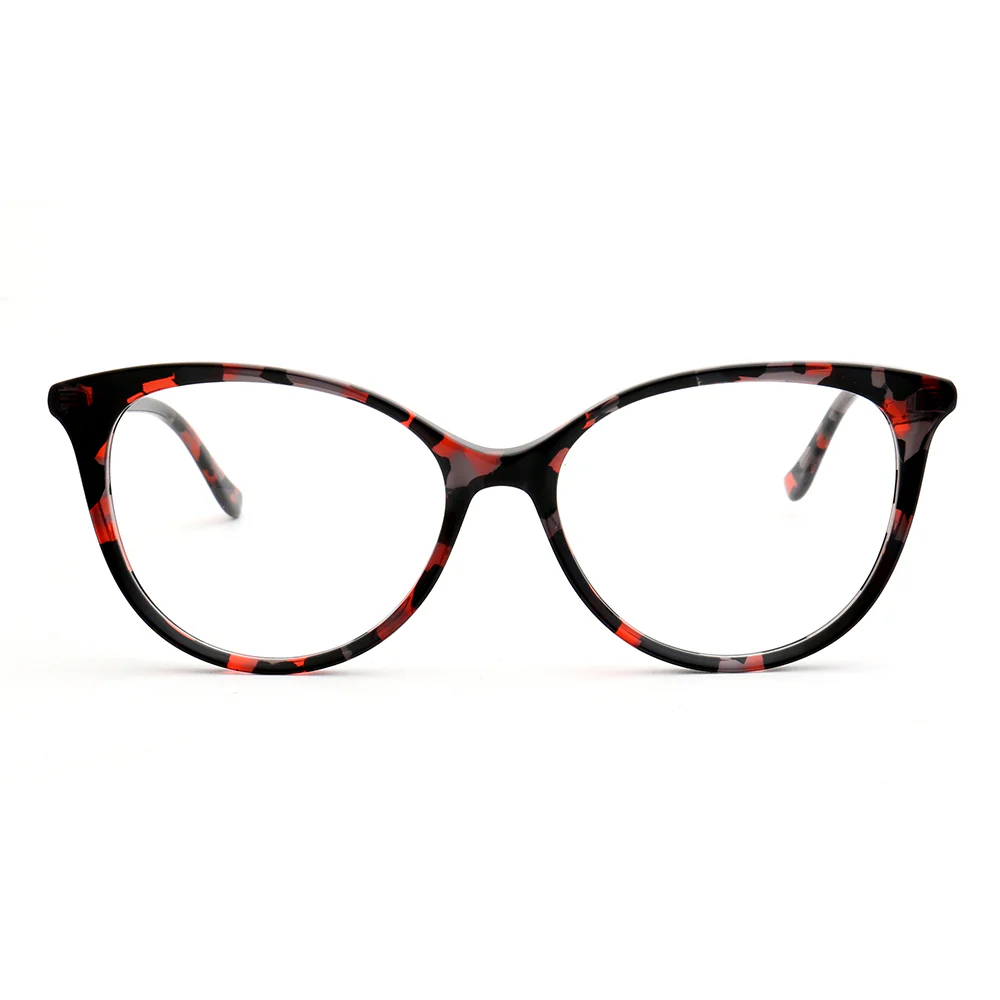Hazel | Colorful Cat Eye Glasses For Women | Acetate Frame w/ Tortoise Shell Finish - Image 7
