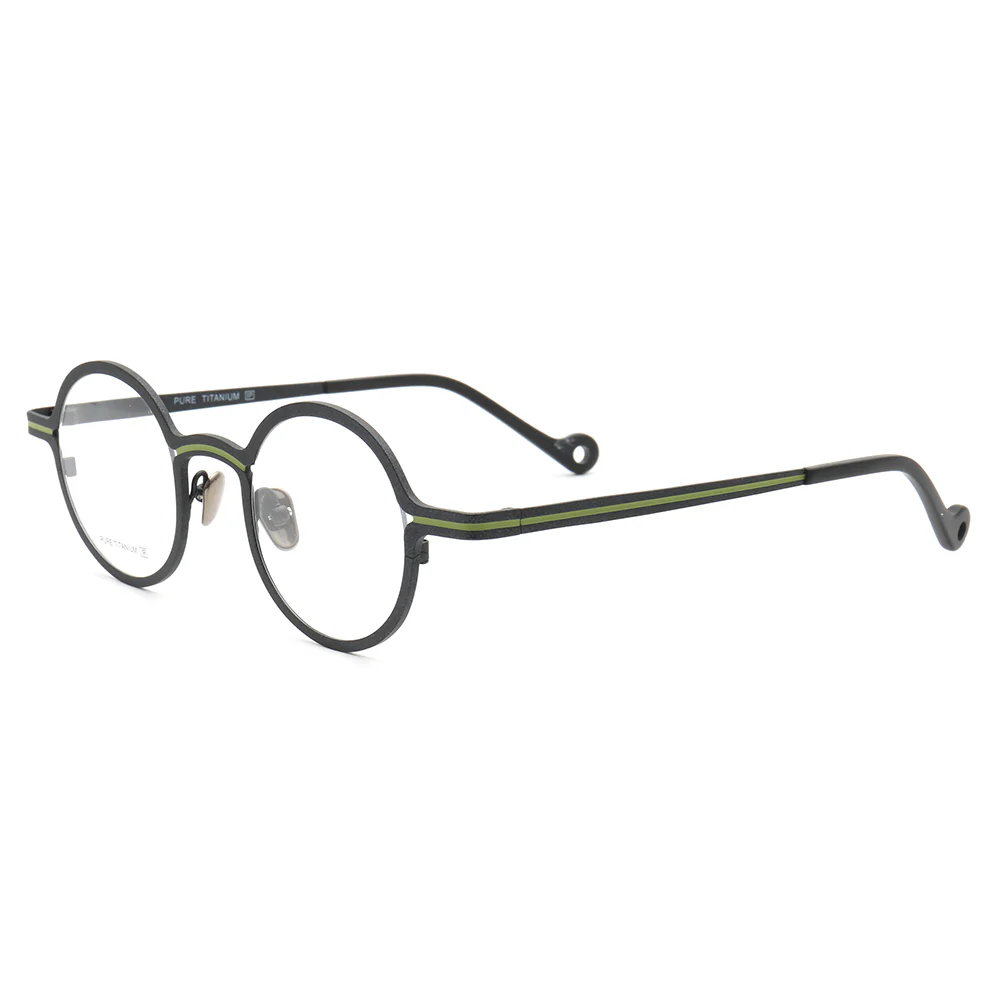 Brunswick | Round Women Titanium Eyeglasses | Retro Men Optical Glasses Frames - Image 11
