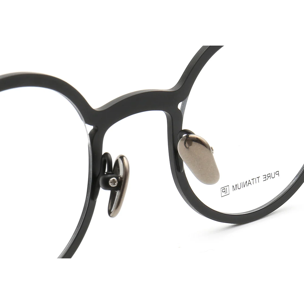 Brunswick | Round Women Titanium Eyeglasses | Retro Men Optical Glasses Frames - Image 12