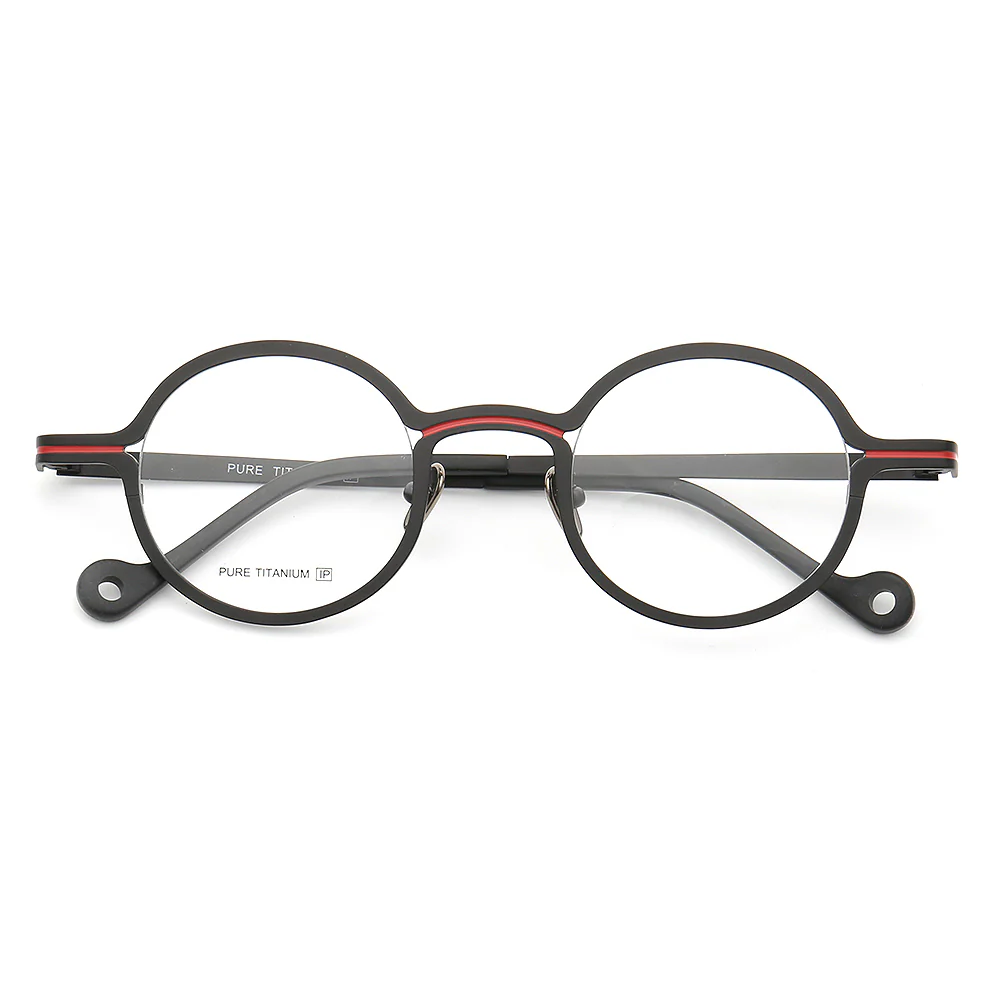 Brunswick | Round Women Titanium Eyeglasses | Retro Men Optical Glasses Frames - Image 6