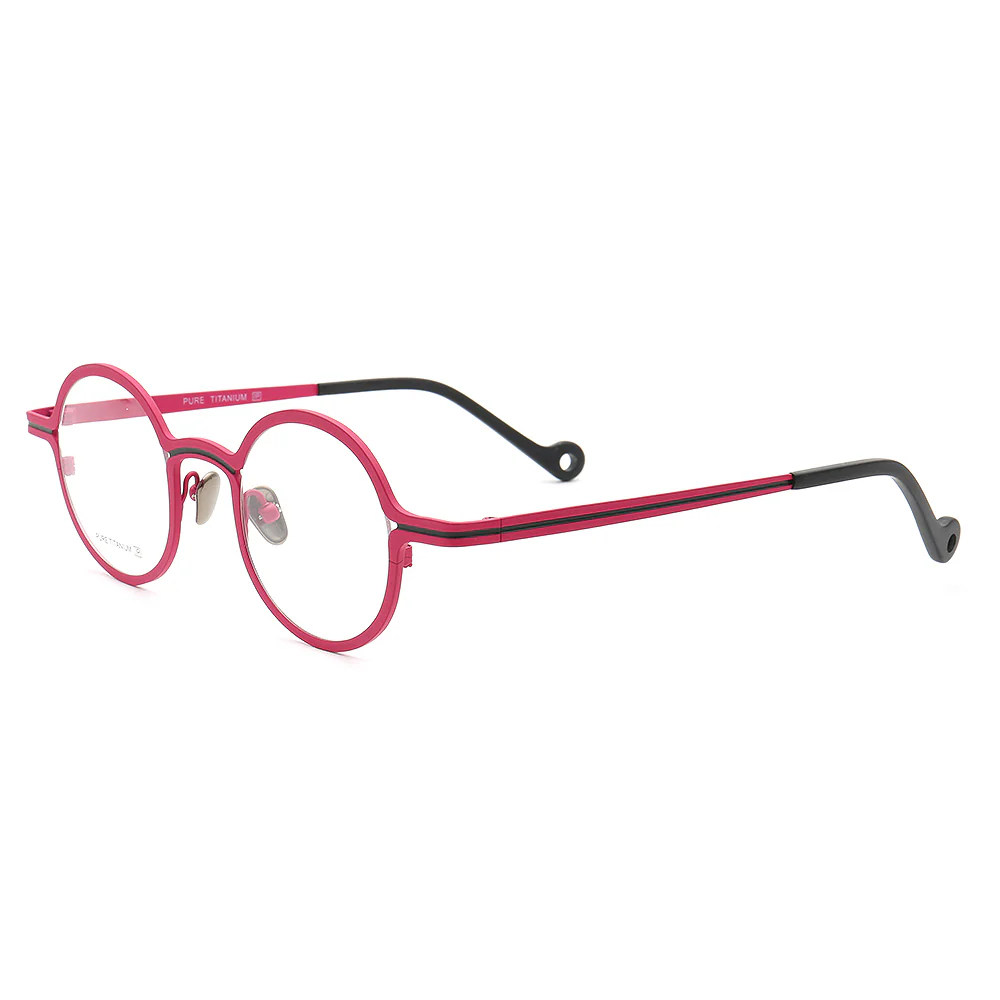 Brunswick | Round Women Titanium Eyeglasses | Retro Men Optical Glasses Frames - Image 9