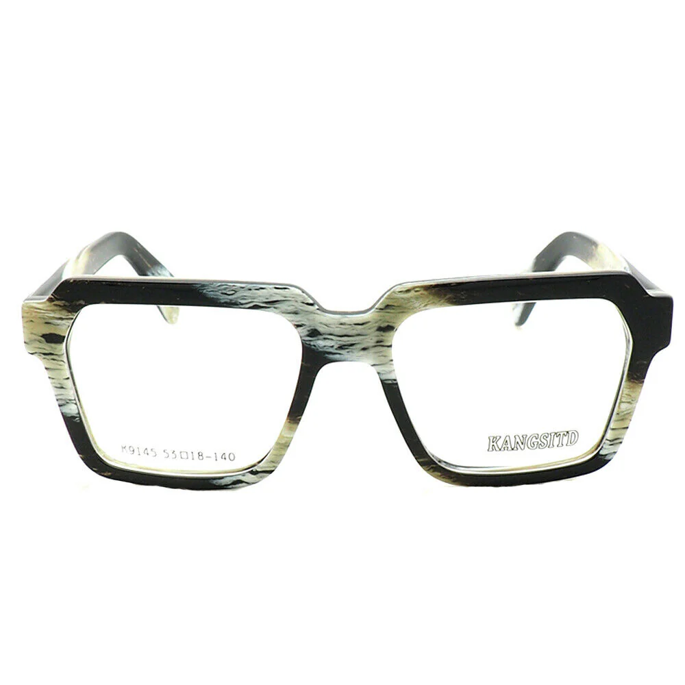 Forest | Oversized Patterned Acetate Eyeglasses | Retro Square Multicolored Glasses Frames  at - Image 5