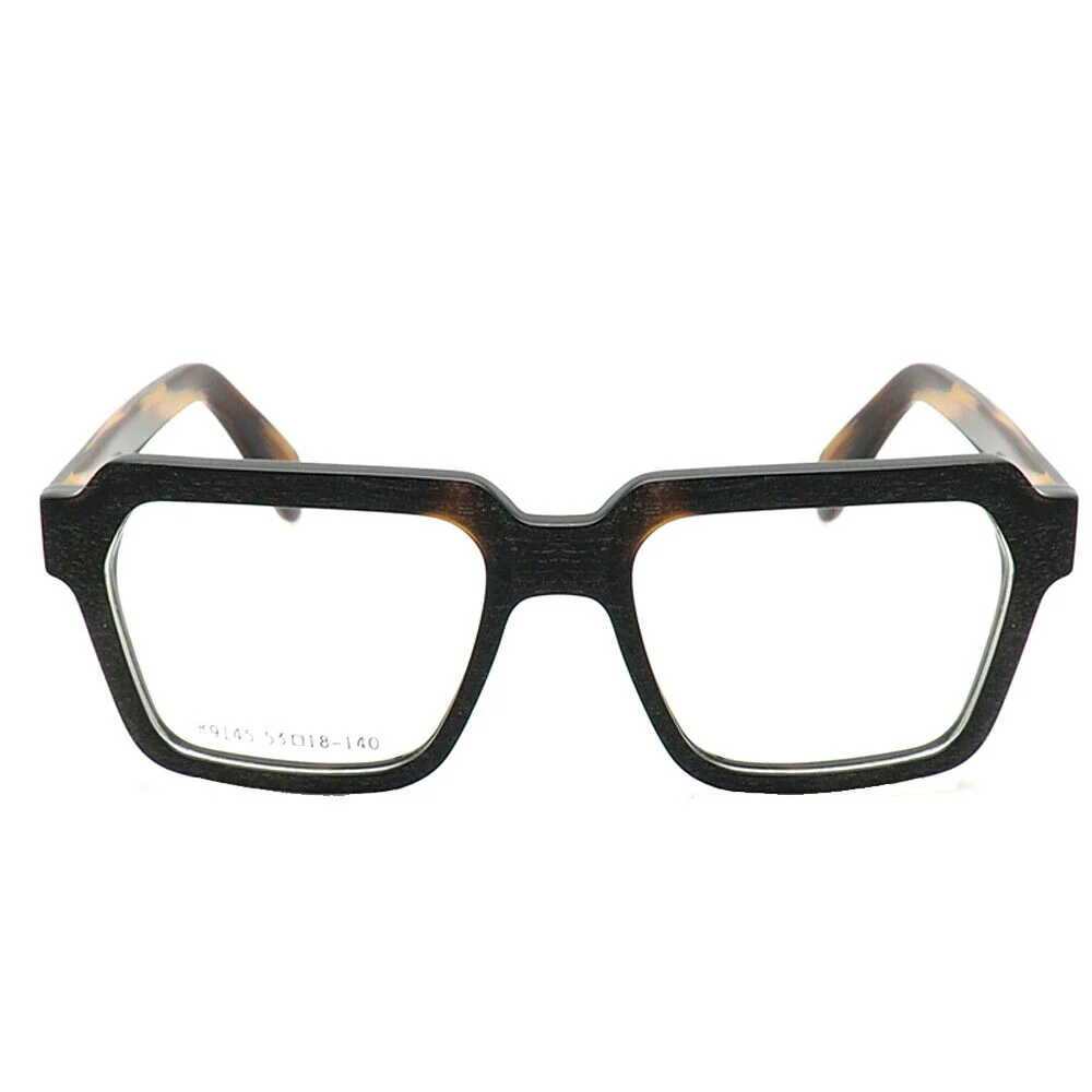 Forest | Oversized Patterned Acetate Eyeglasses | Retro Square Multicolored Glasses Frames  at - Image 7