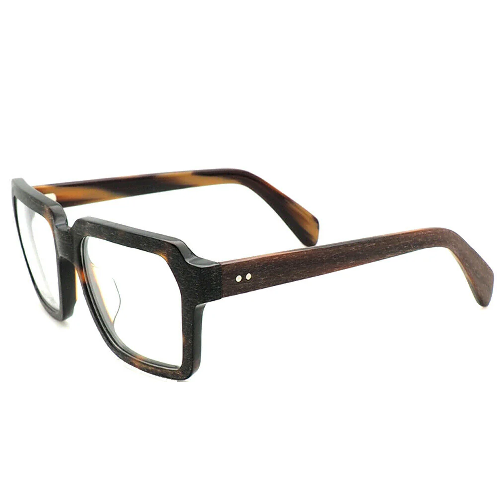 Forest | Oversized Patterned Acetate Eyeglasses | Retro Square Multicolored Glasses Frames  at - Image 8