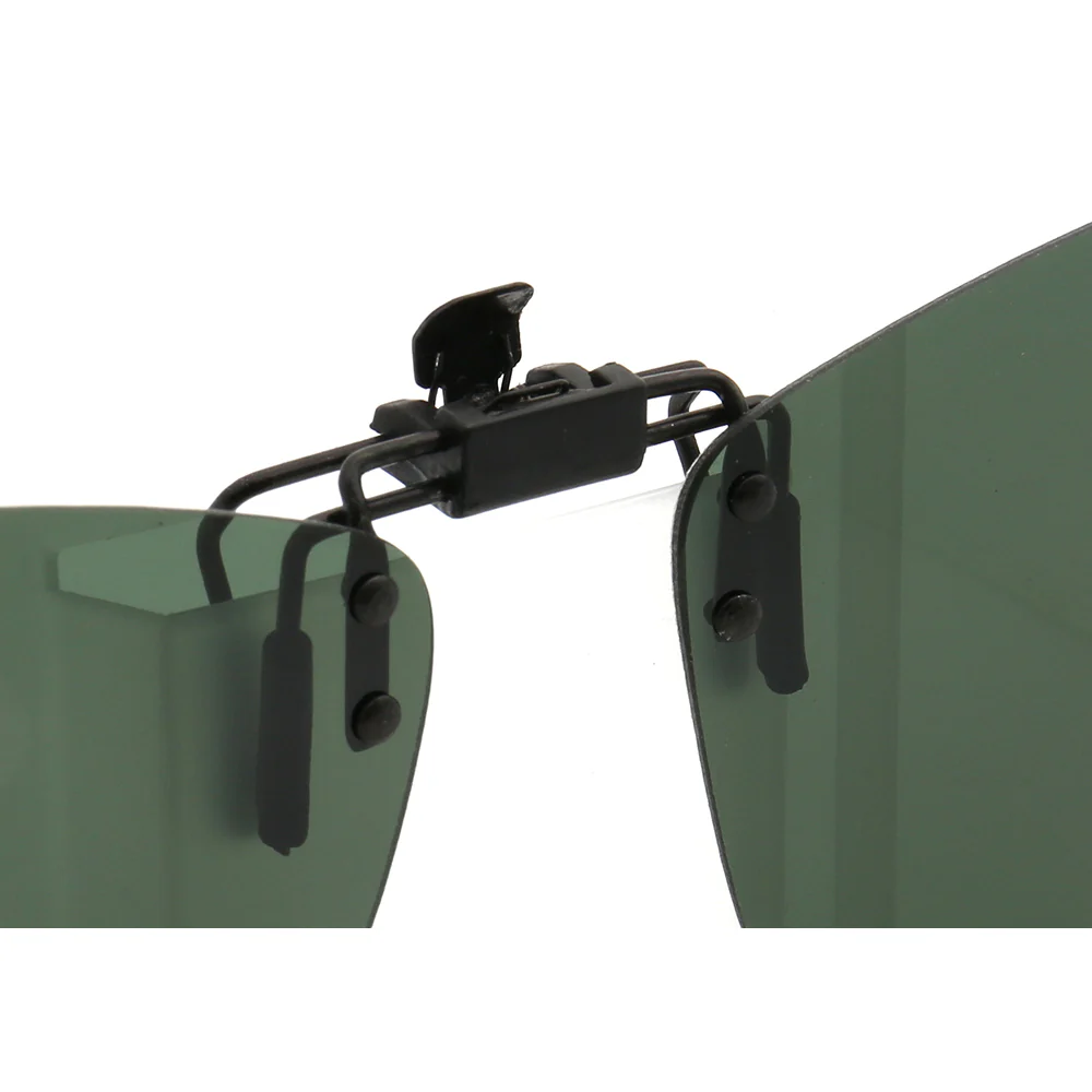 Clip On Flip Up Polarized Sunglasses | Square Lenses w/ UV Protection - Image 10