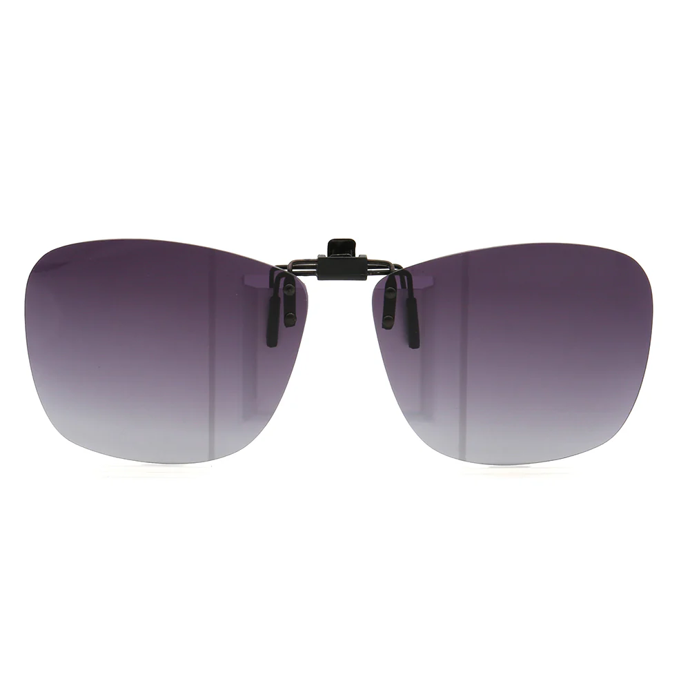 Clip On Flip Up Polarized Sunglasses | Square Lenses w/ UV Protection - Image 4