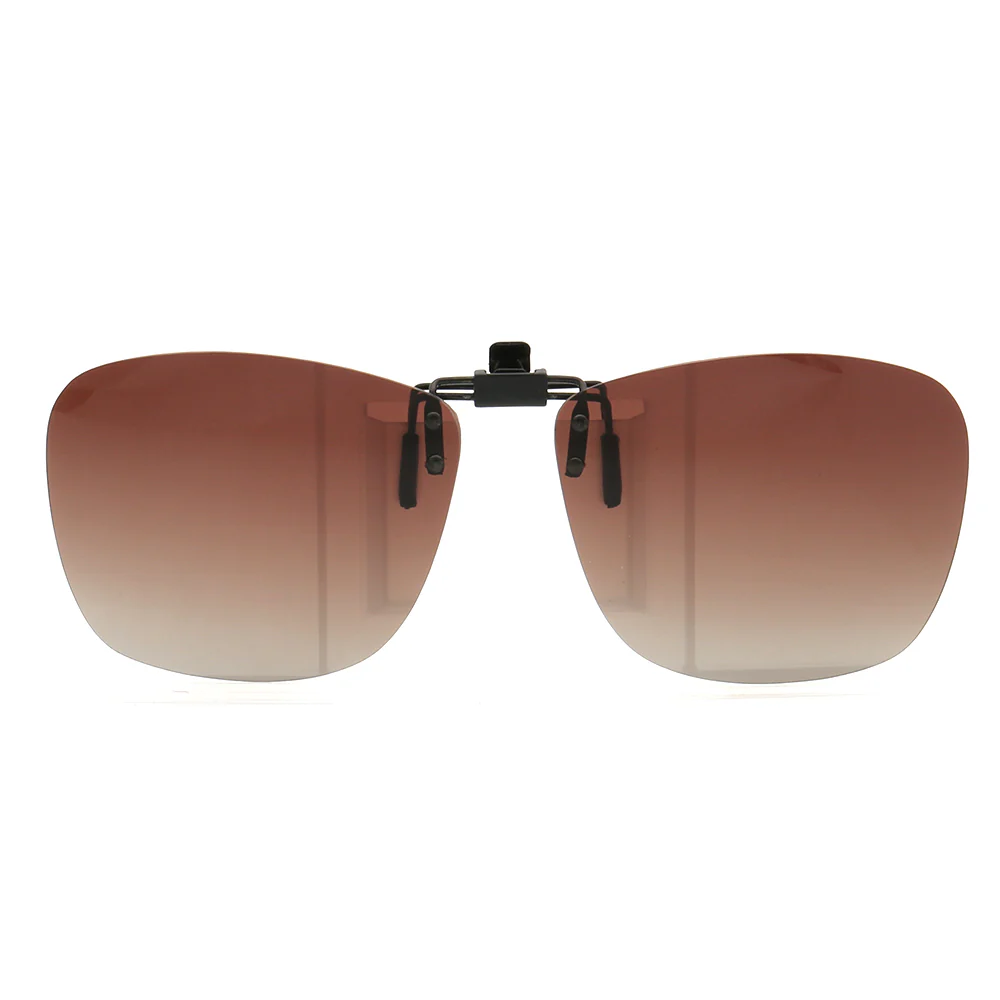 Clip On Flip Up Polarized Sunglasses | Square Lenses w/ UV Protection - Image 6