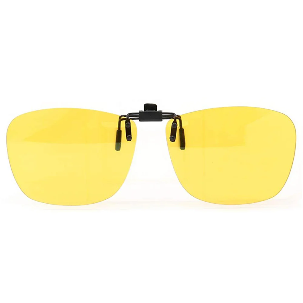 Clip On Flip Up Polarized Sunglasses | Square Lenses w/ UV Protection - Image 9