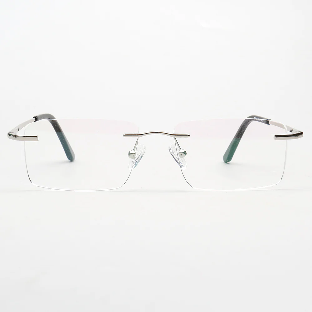 Daniel | Rectangle Rimless Glasses Frames for Men - Image 6