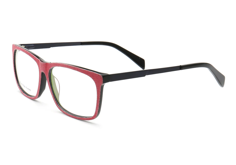 Devin | Stylish Square Denim Glasses Frames - Image 11