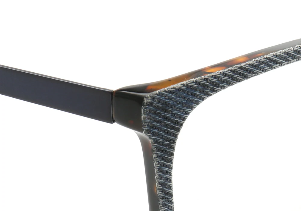 Devin | Stylish Square Denim Glasses Frames - Image 14