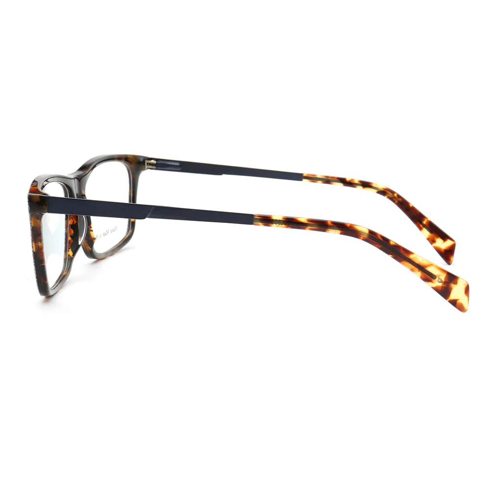 Devin | Stylish Square Denim Glasses Frames - Image 5