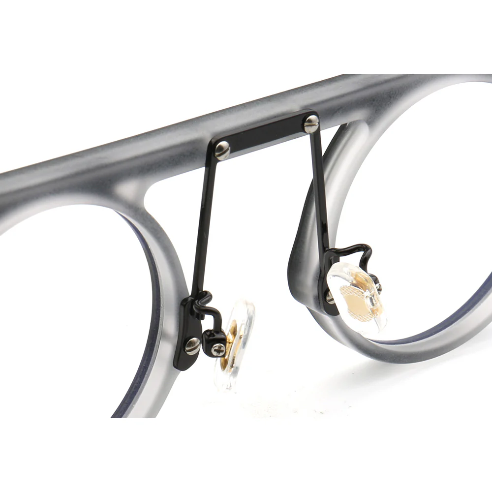 Hester | Retro Flat Top Vintage Glasses Frames Men | Round Nerd Stylish Women Eyeglasses Frames - Image 23