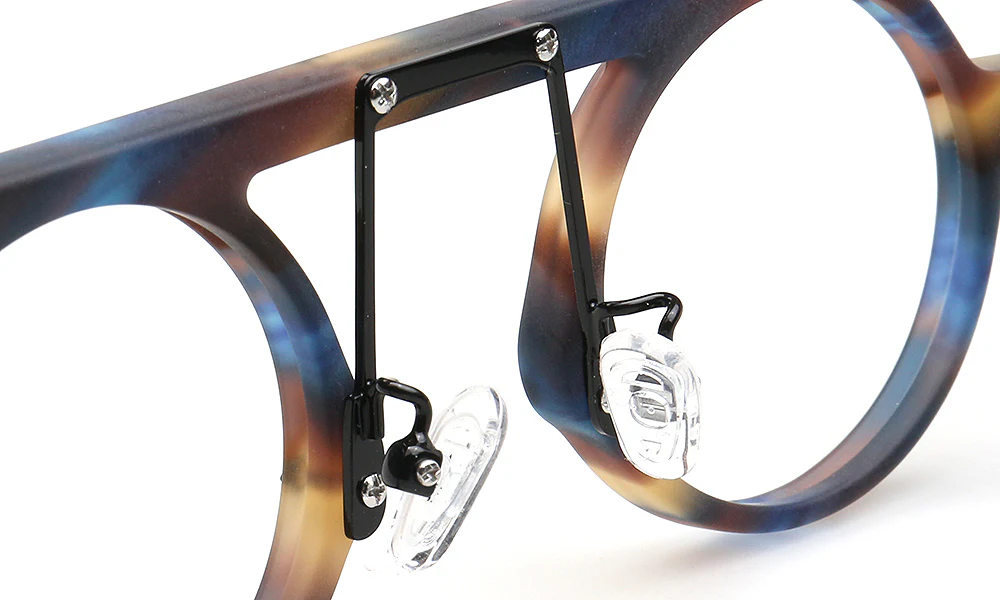 Hester | Retro Flat Top Vintage Glasses Frames Men | Round Nerd Stylish Women Eyeglasses Frames - Image 25