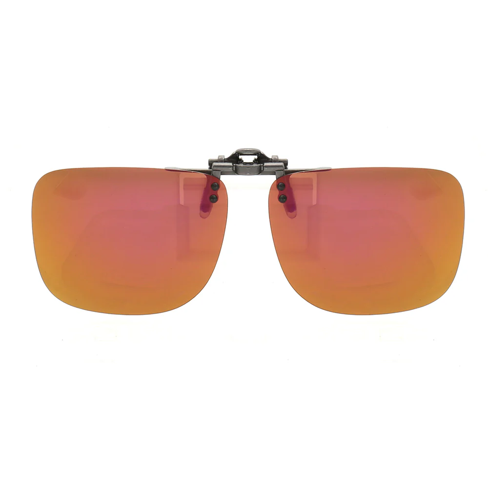 Square Clip On Flip Up Sunglasses | Polarized Lenses UV Protection - Image 4
