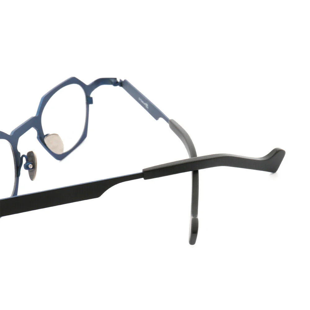 Peak | Hexagon Shaped Pure Titanium Eyeglasses | Lightweight Geometric Design - Image 12