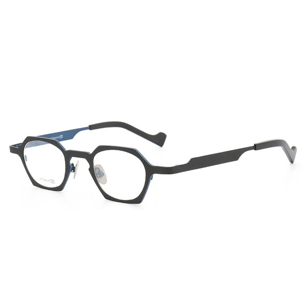 Peak | Hexagon Shaped Pure Titanium Eyeglasses | Lightweight Geometric Design - Image 3