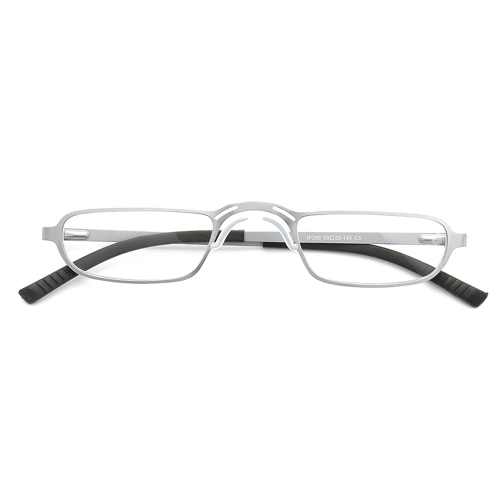 Yukon | Rectangular Full Rim Metal Eyeglass Frames | Lightweight Modern Business Glasses - Image 10