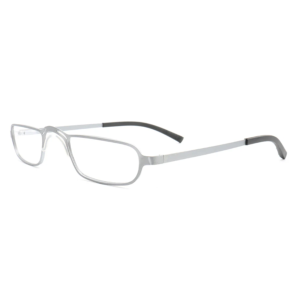 Yukon | Rectangular Full Rim Metal Eyeglass Frames | Lightweight Modern Business Glasses - Image 11
